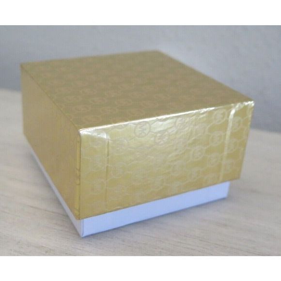 Michael Kors MKJX7854710 Gold Toned Pavè Crystals MK Logo Monogram Stud Earrings - Picture 2 of 9